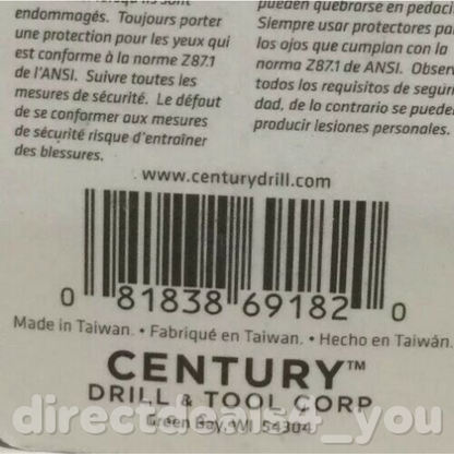 CENTURY DRILL & TOOL #69182 #2 Pozi-Drive Screwdriver Bits Pack of 4 - GOODSZON Discount Store