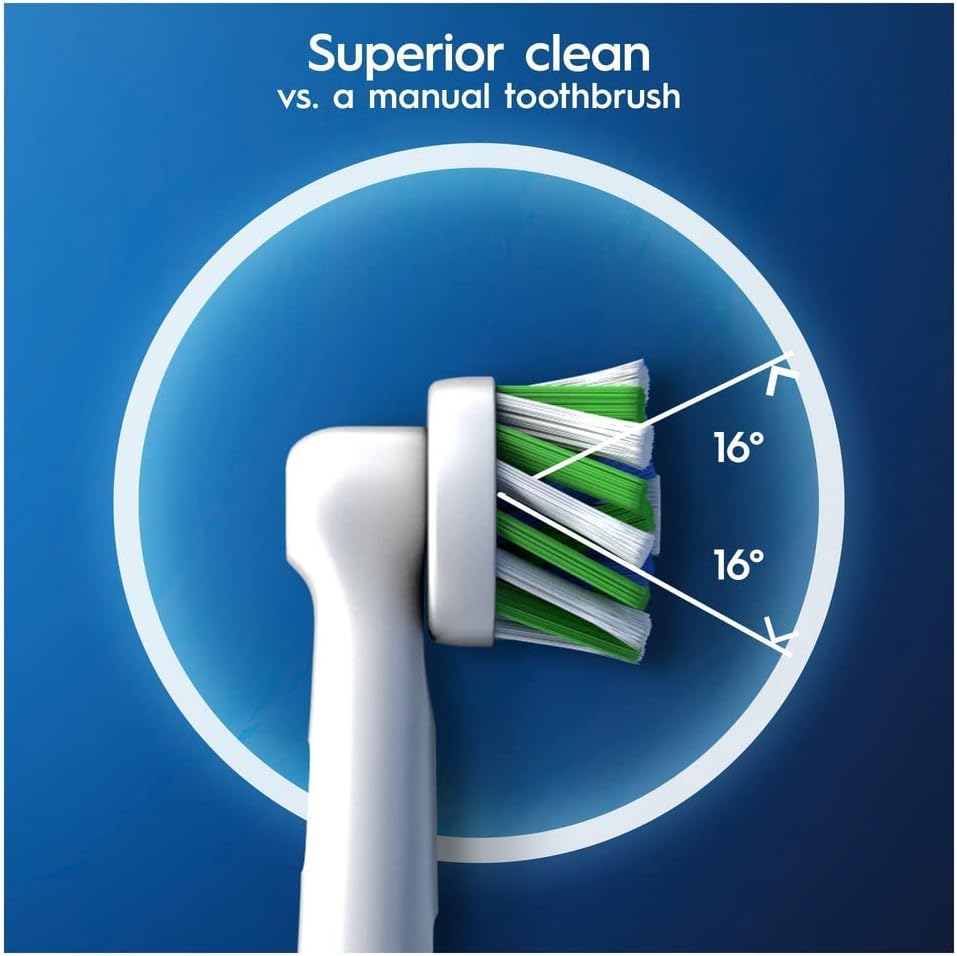 CrossAction Toothbrush Head with CleanMaximiser Technology, Pack of 4 Counts - GOODSZON Discount Store