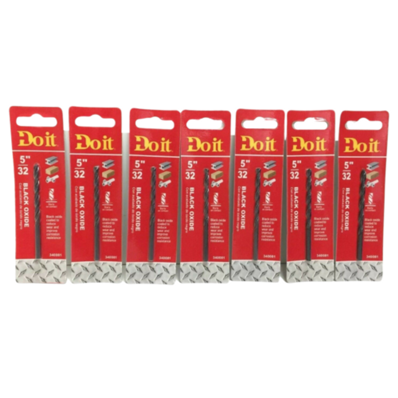Do It Black Oxide 5/32" Drill Bit 340081 Pack of 3 - GOODSZON Discount Store