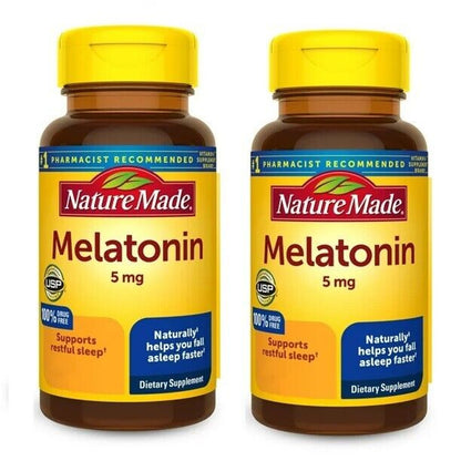 Nature Made Melatonin 5 mg 90 Tablets Pack of 2 - GOODSZON Discount Store