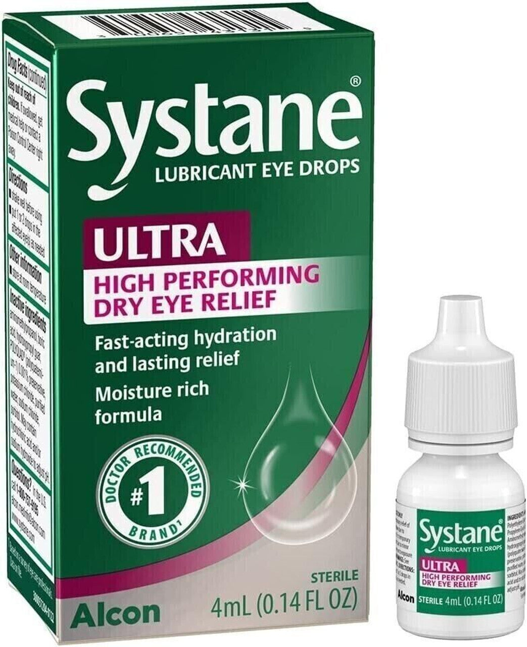 SYSTANE ULTRA Lubricant Eye Drops for Dry Eye Symptoms, 4 ml Pack of 2 - GOODSZON Discount Store