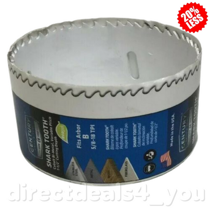 CENTURY DRILL & TOOL 05052 3-1/4" Bi-Metal Shark Tooth Hole Saw - GOODSZON Discount Store