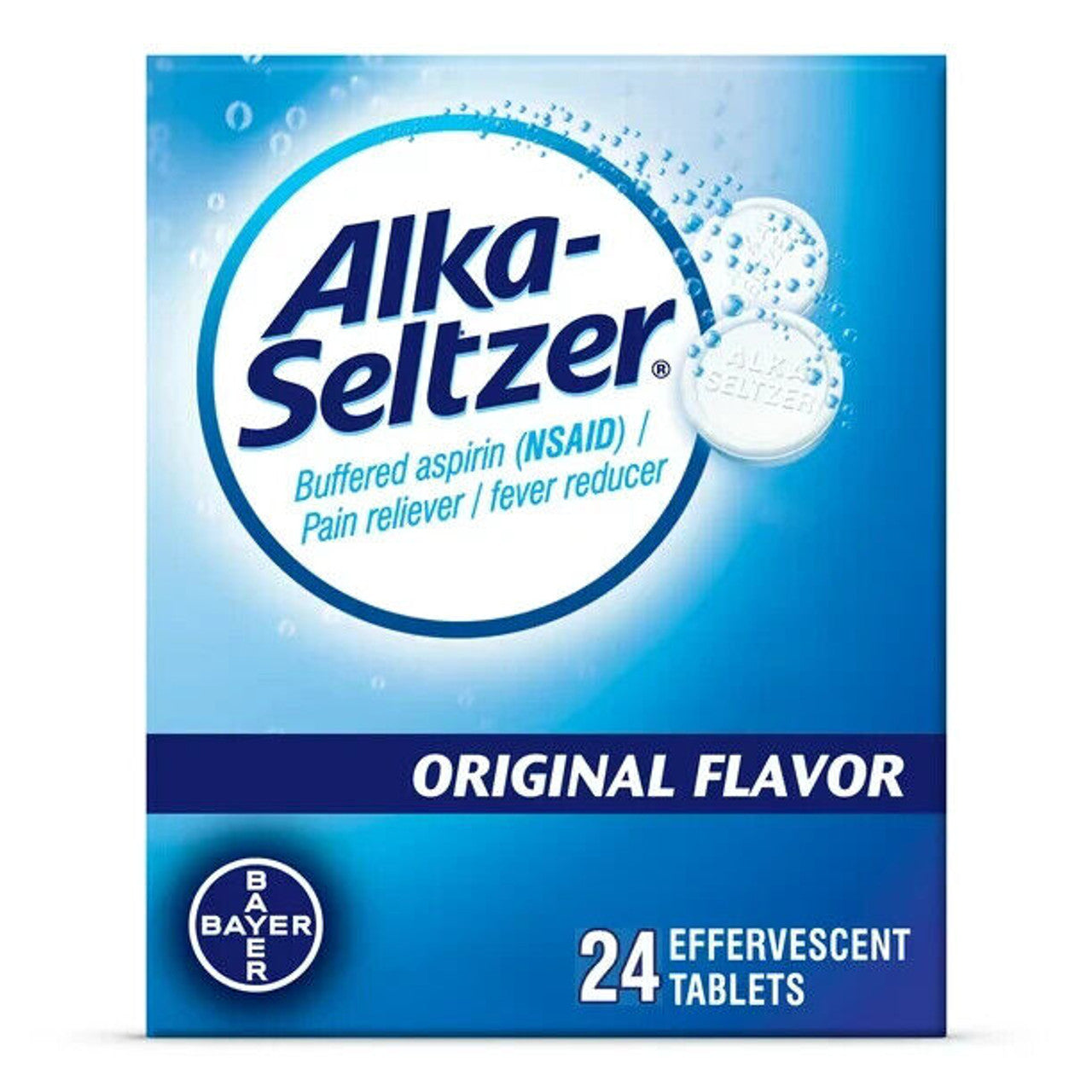 Alka-Seltzer Original Effervescent Headache Pain Relief 36 Tablets Pack of 2 - GOODSZON Discount Store