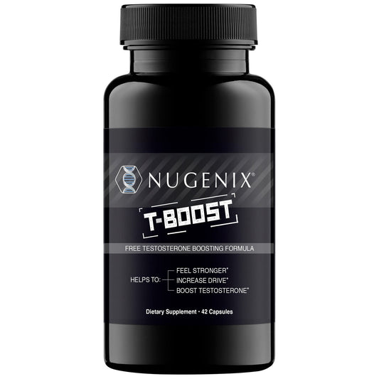 Nugenix T Boost - Free Testosterone Booster for Men, Hormone Supplement, 42 Count, 14 Day Supply - GOODSZON Discount Store