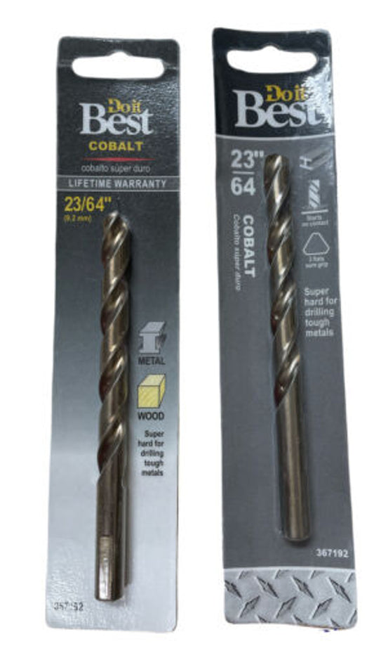 Do it Best 23/64 In. Cobalt Drill Bit 367192 Pack of 2 - GOODSZON Discount Store