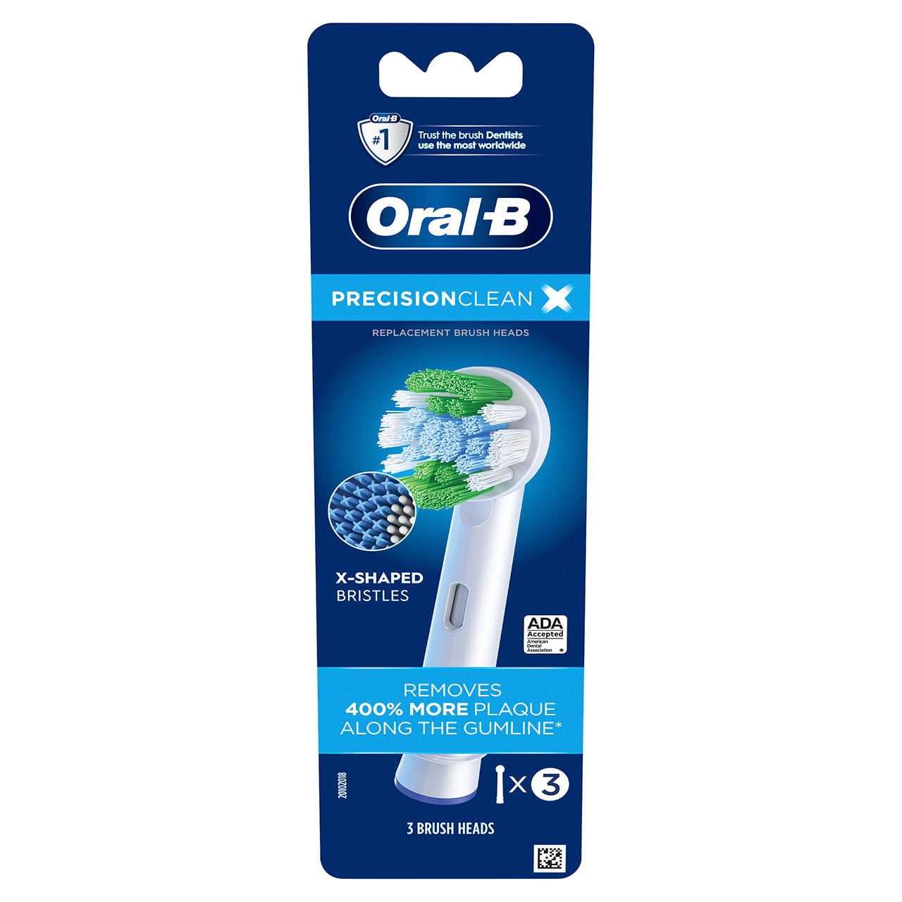 O-B Precision Clean Electric Toothbrush Replacement Brush Heads, 3 Count - GOODSZON Discount Store