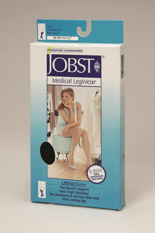 JOBST ULTRASHEER KNEE 15-20 CLOSED TOE CLASSIC BLACK MD - GOODSZON Discount Store
