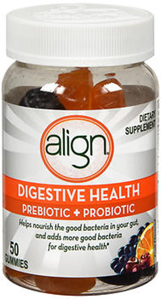 Align Digestive Health Prebiotic plus Probiotic Gummies Fruit Flavored - 50 ct - GOODSZON Discount Store