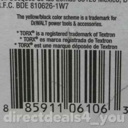 DEWALT DW2660-2 T20 Torx Bit Tips 2 pc Pack of 3 - GOODSZON Discount Store