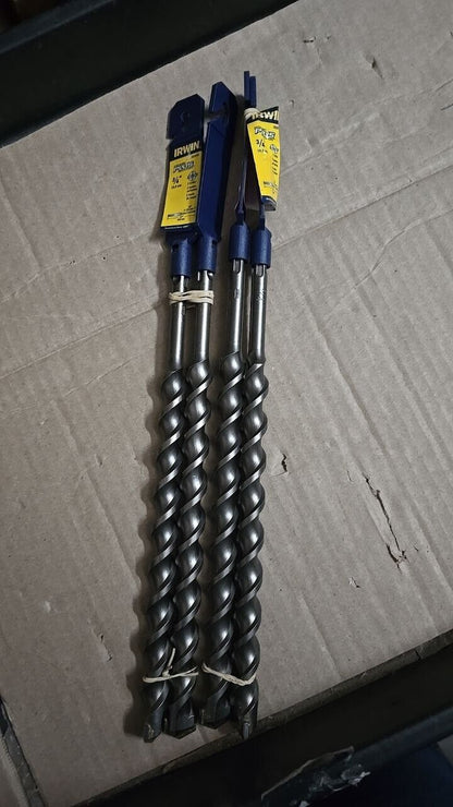 3/4" Irwin SDS-plus Carbide Speed Plus Hammer Bit 322048 Pack of 4 - GOODSZON Discount Store