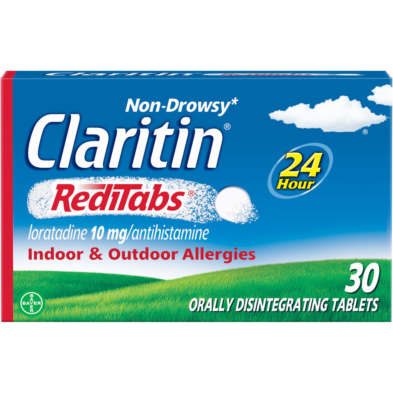 Claritin RediTabs 24 Hr Allergy Medicine, Antihistamine Tablet, 30 Ct - GOODSZON Discount Store
