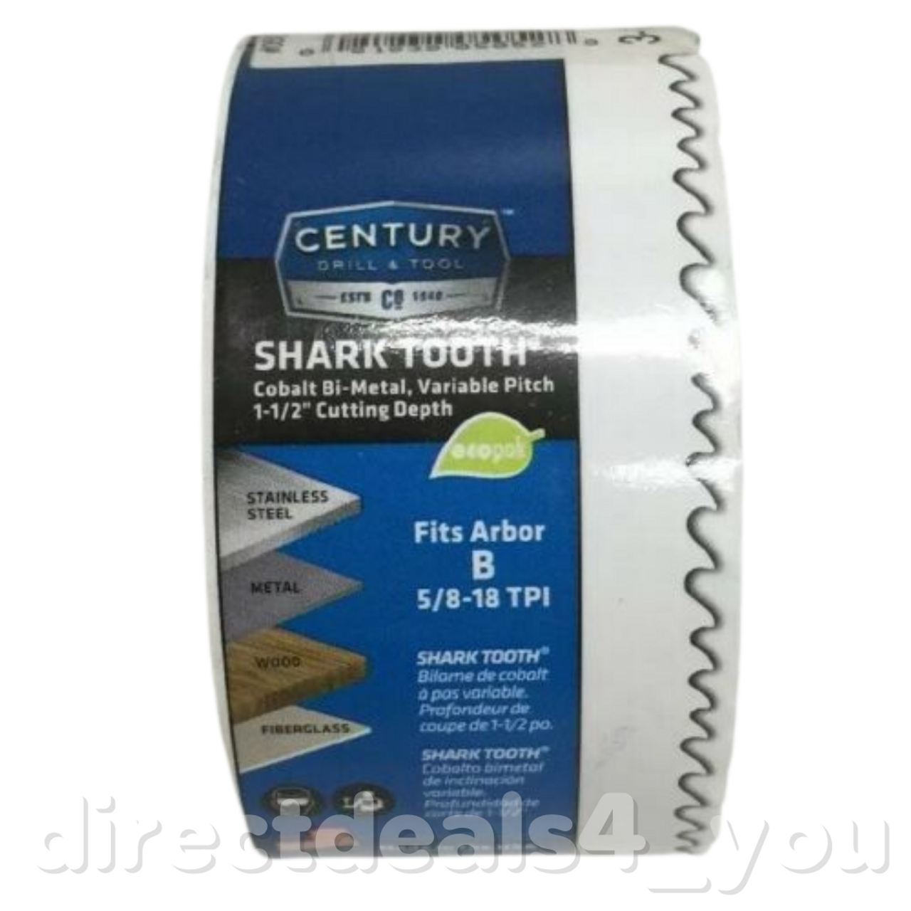 CENTURY DRILL & TOOL 05052 3-1/4" Bi-Metal Shark Tooth Hole Saw - GOODSZON Discount Store