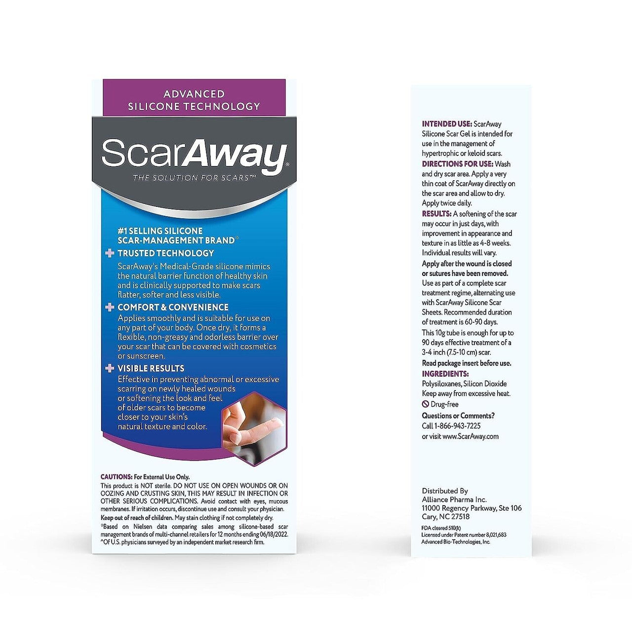 ScarAway Advanced Skincare 100% Medical-Grade Silicone Scar Gel 0.35 oz