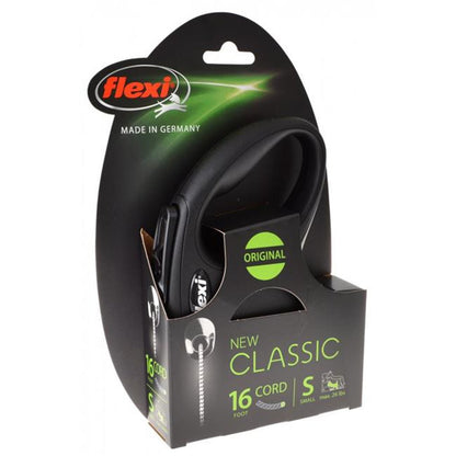 Flexi CORD S 16FT BK 16 ft. Classic Retractable Cord Leash, Black - GOODSZON Discount Store