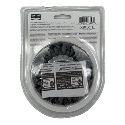 Century Drill & Tool 76043 Cable Twist Wire Wheel, 4x5/8x11 in. - GOODSZON Discount Store