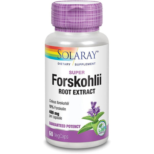 Super Forskohlii Root Extract, 400 mg, 60 VegCaps, Solaray - GOODSZON Discount Store