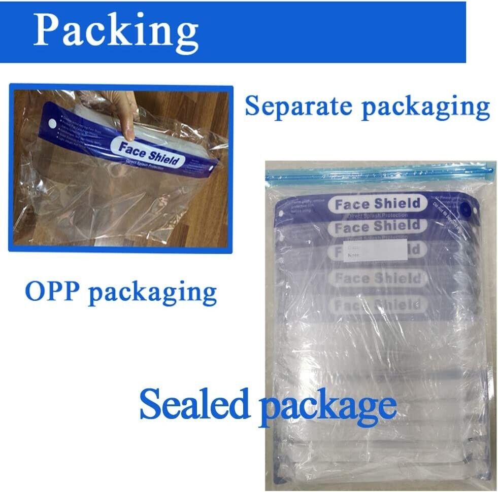 10Pcs Safety Face Shield Reusable Full Face - GOODSZON Discount Store