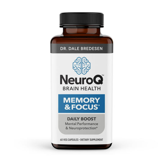 NeuroQ Memory & Focus - Neuroprotective Formula by Dr. Dale Bredesen - Boost Cognitive Performance and Maintain Memory and Healthy Brain Function - 60 Capsules - GOODSZON Discount Store