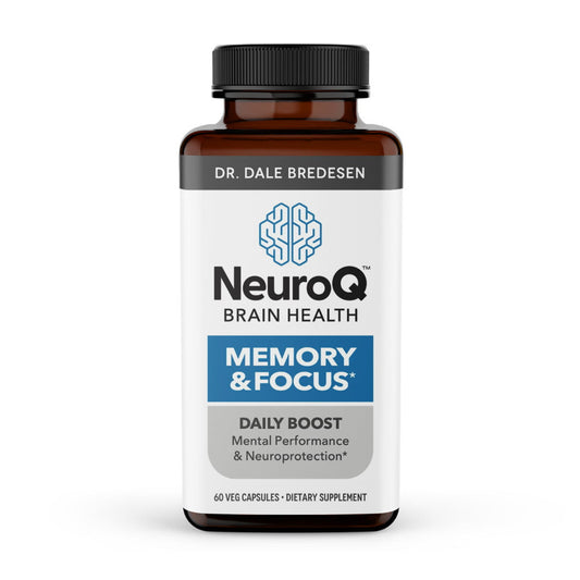 NeuroQ Memory & Focus - Neuroprotective Formula by Dr. Dale Bredesen - Boost Cognitive Performance and Maintain Memory and Healthy Brain Function - 60 Capsules - GOODSZON Discount Store