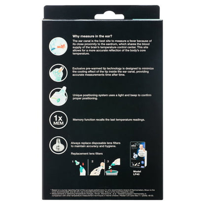 Braun ThermoScan 5 Digital Ear Thermometer, IRT6020US, White - GOODSZON Discount Store