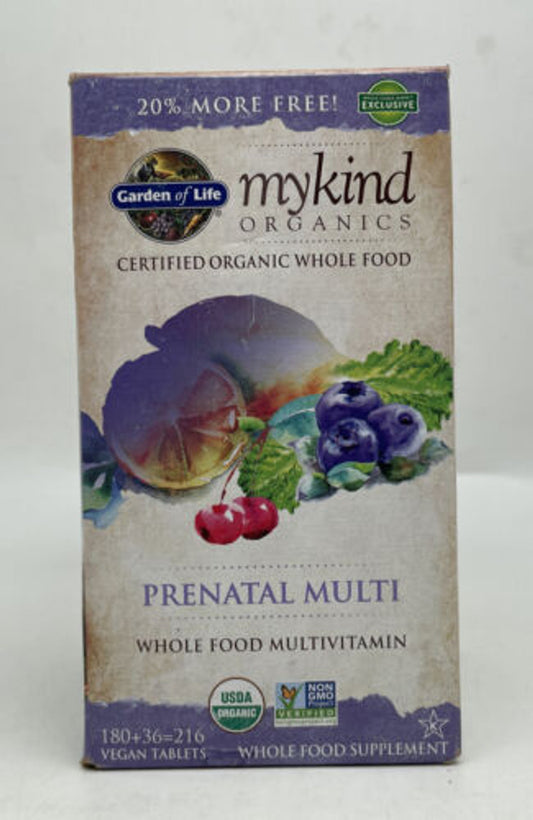 Garden of Life mykind Organics Prenatal Multivitamin Vegan - 216 Veg Tabs - GOODSZON Discount Store