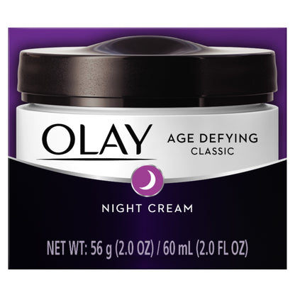 Olay Age Defying Classic Night Cream, Face Moisturizer, 2 oz - GOODSZON Discount Store