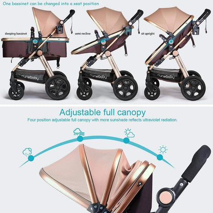 Cynebaby Infant Baby Stroller Convertible Bassinet for Newborn and Toddler - GOODSZON Discount Store