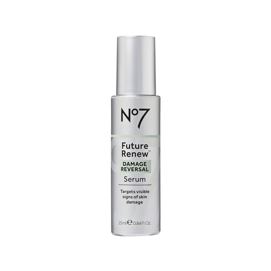 No7 Future Renew Damage Reversal Facial Serum with Peptides & Hyaluronic Acid, All Skin Types, 0.84 oz - GOODSZON Discount Store