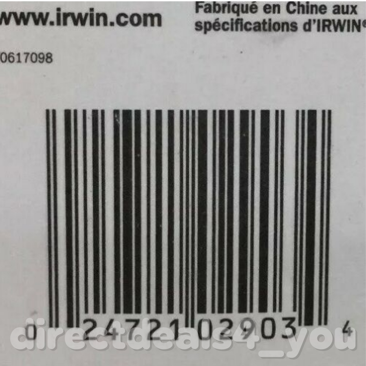 Irwin 3/8" Drill Bit 5026009 Pack of 6 - GOODSZON Discount Store
