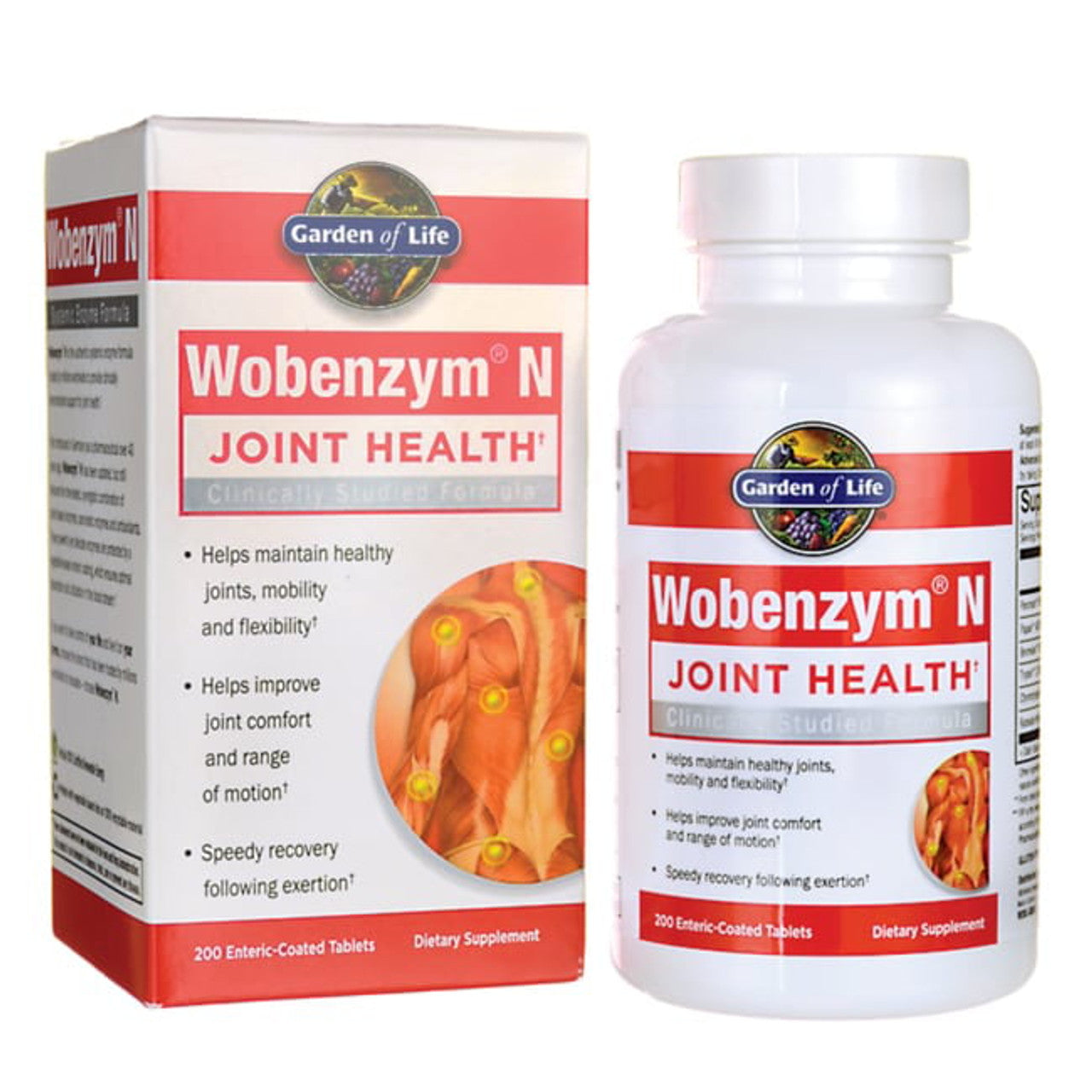 Garden of Life Wobenzym'N Joint Health 200 Tabs - GOODSZON Discount Store