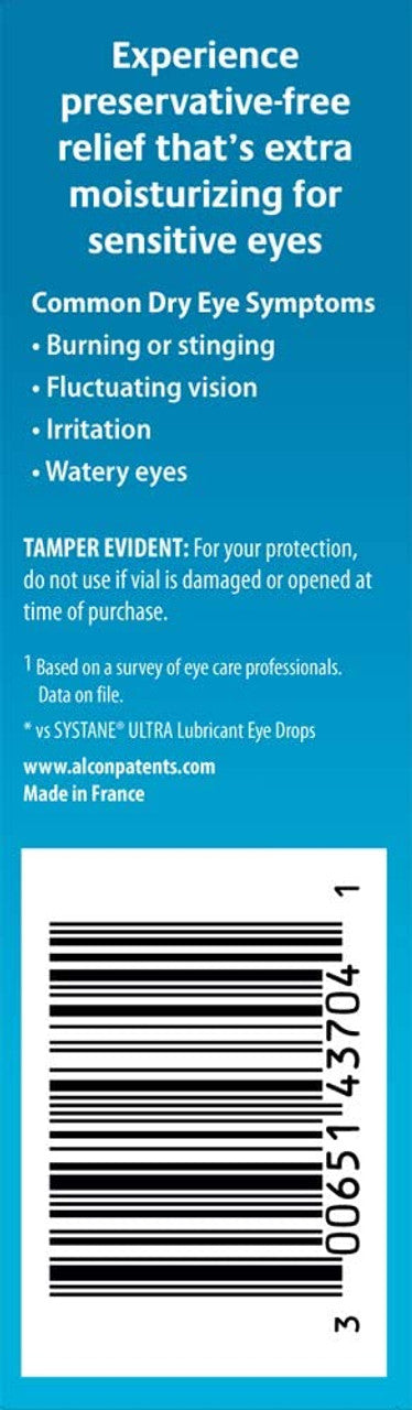 Systane Hydration Preservative Free Dry Eye Care Eye Drops, 30 Vials - GOODSZON Discount Store