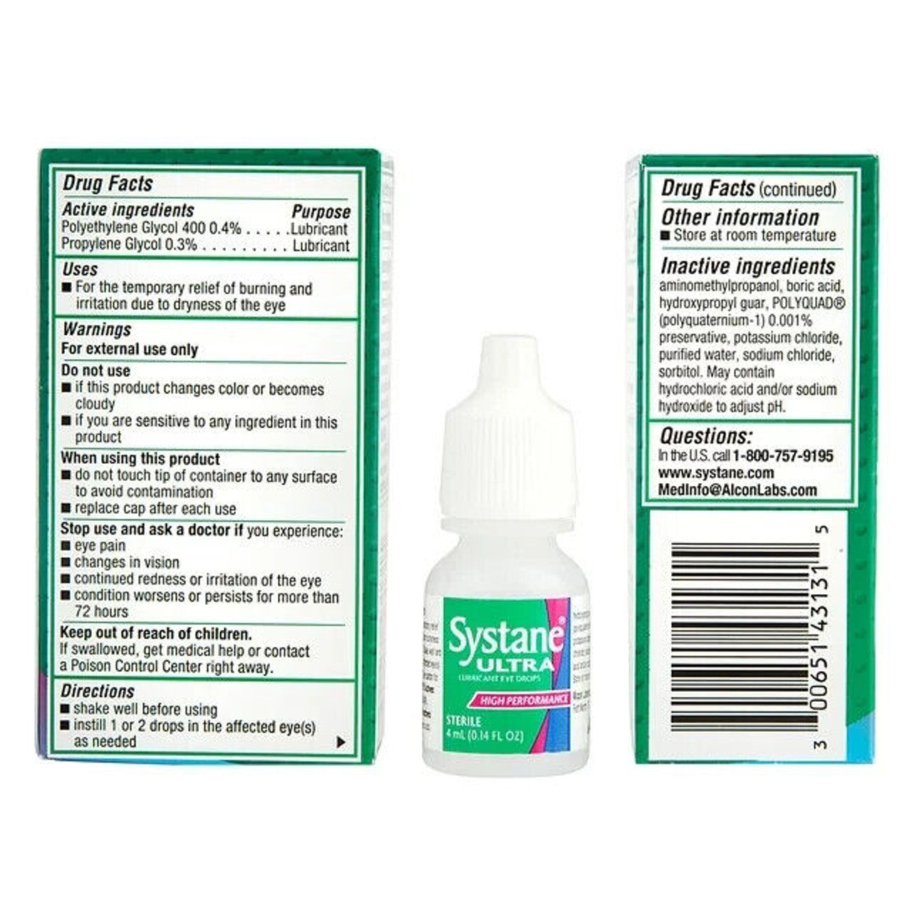 SYSTANE ULTRA Lubricant Eye Drops for Dry Eye Symptoms, 4 ml Pack of 2 - GOODSZON Discount Store