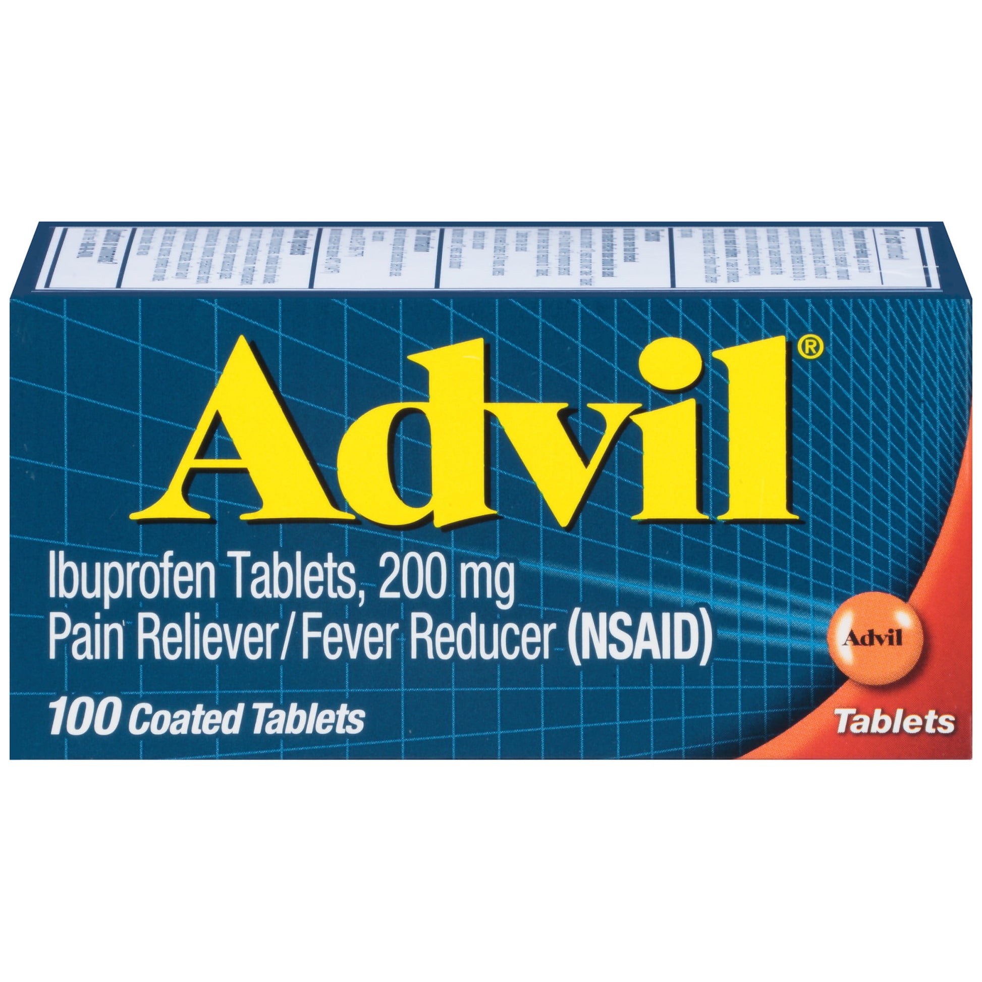 Advil Pain and Headache Reliever Ibuprofen, 200 Mg Coated Tablets, 100 Count - GOODSZON Discount Store