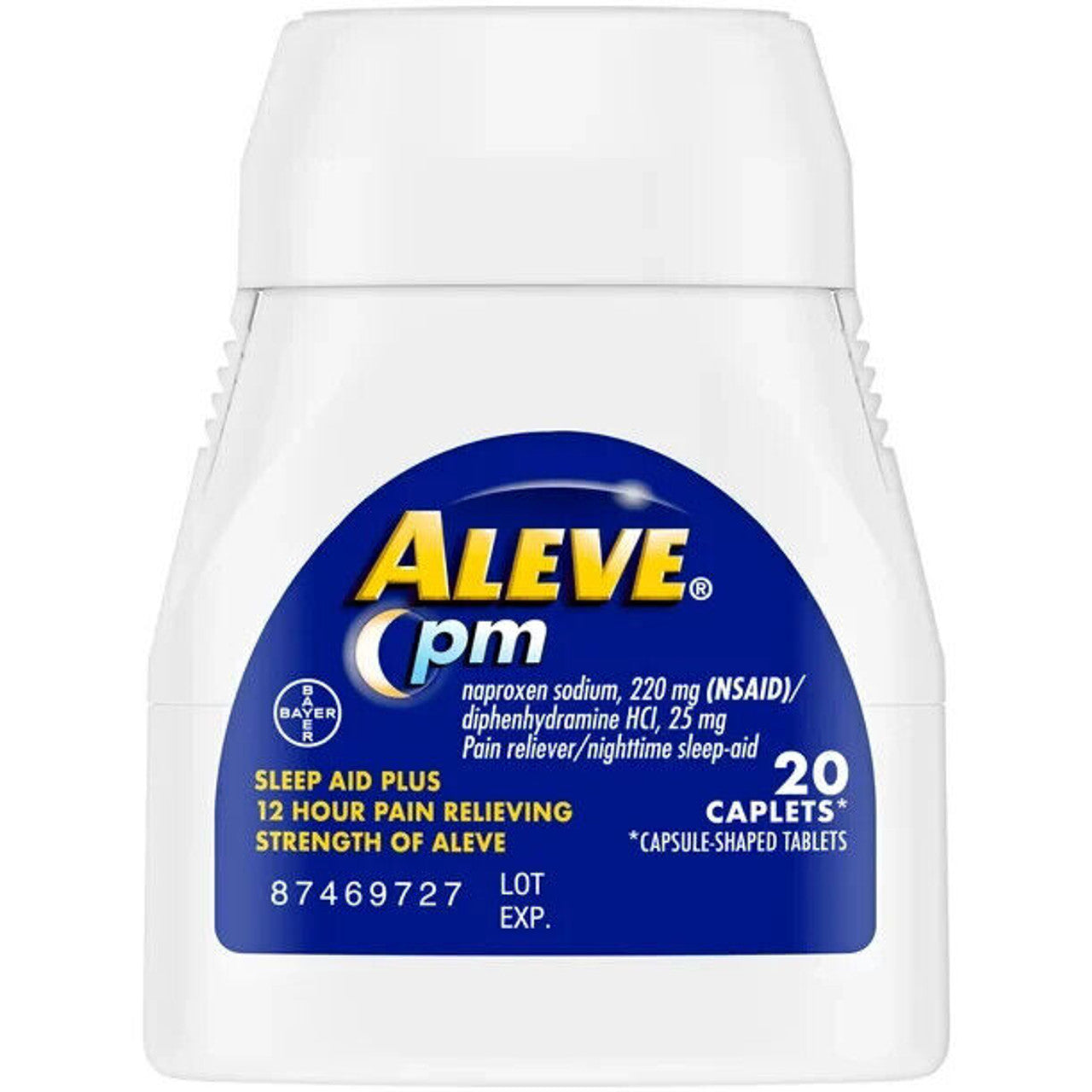 Aleve PM Pain Reliever & Nighttime Sleep Aid 20 Caplets Pack of 3 - GOODSZON Discount Store