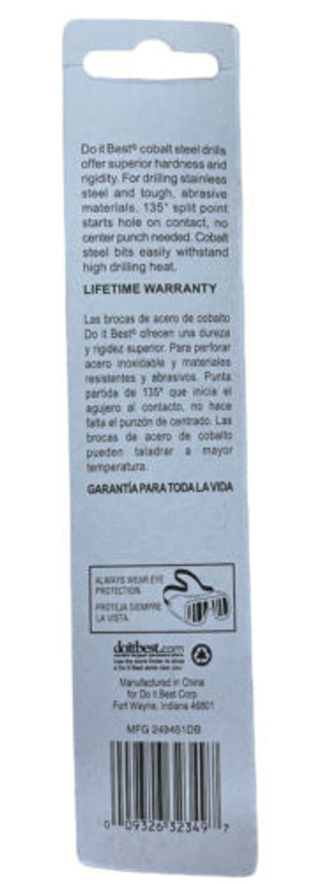 Do it Best 13/64 In. Cobalt Drill Bit 367117 Pack of 5 - GOODSZON Discount Store