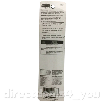 Century Drill & Tool 06460 GRIT JigSaw Tungsten Carbide Saw Blades Pack of 3 - GOODSZON Discount Store