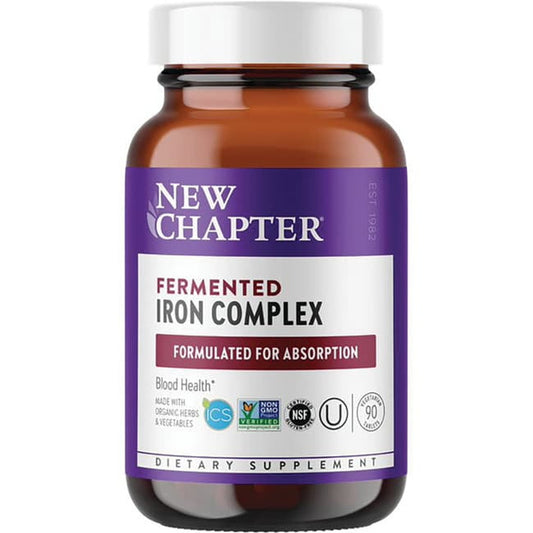 New Chapter Fermented Iron Complex 90 Veg Tabs - GOODSZON Discount Store