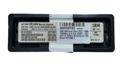 2GB IBM Dual Rank PC3-10600 1333MHz CL9 ECC DDR3-1333 VLP LP 240pin BladeCenter - GOODSZON Discount Store