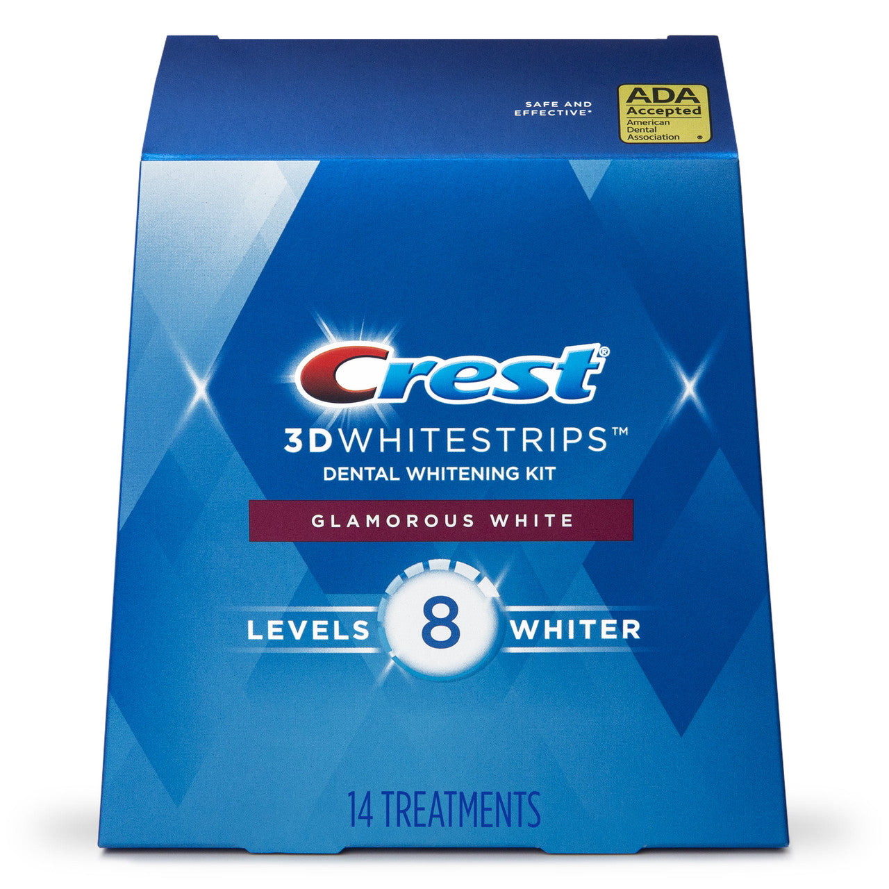 Crest 3D Whitestrips Glamorous White At-Home Teeth Whitening Kit, 14 Treatments - GOODSZON Discount Store