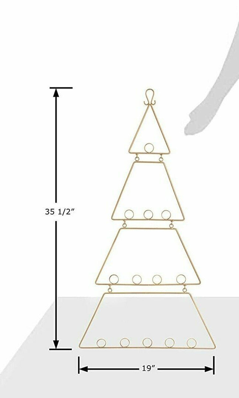 Red Co. Minimalist Metal Tree Wall Ornament Decoration Card & Photo Holder 35" - GOODSZON Discount Store