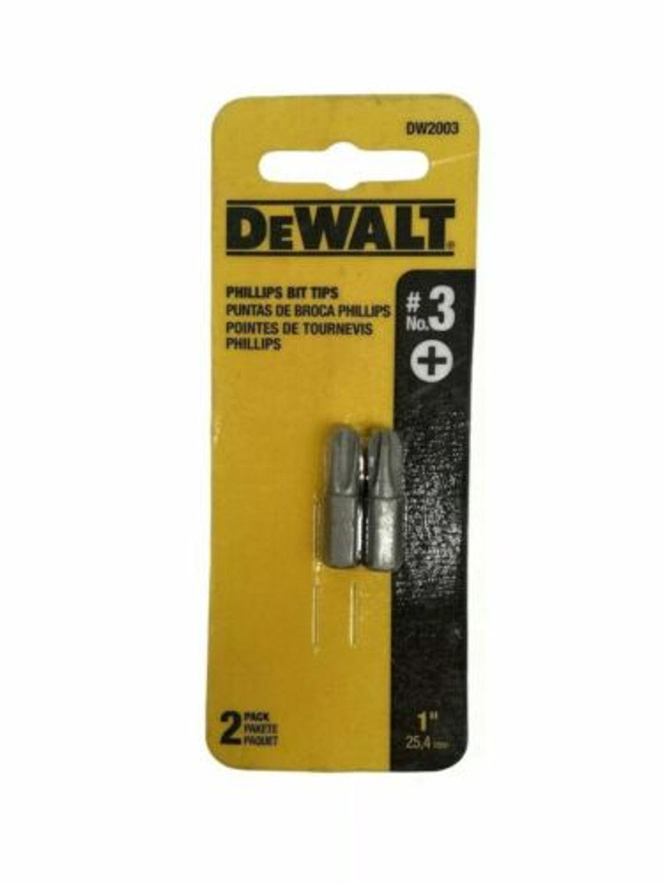 DeWalt DW2003 #3 Phillips Bit Tips 1" (Pack of 5) - GOODSZON Discount Store