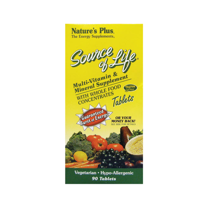 Nature's Plus Source Of Life Multi-Vitamin & Mineral 90 Tabs - GOODSZON Discount Store