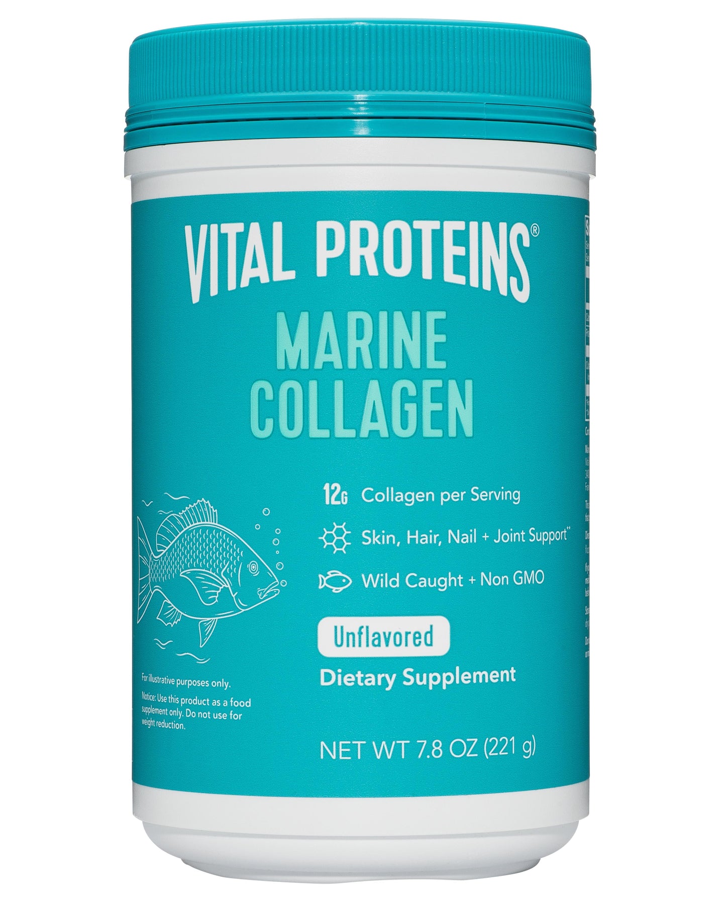 Vital Proteins Marine Collagen Peptides Joint, Hair, Skin, and Nails Supplement Powder, 7.8 oz - GOODSZON Discount Store