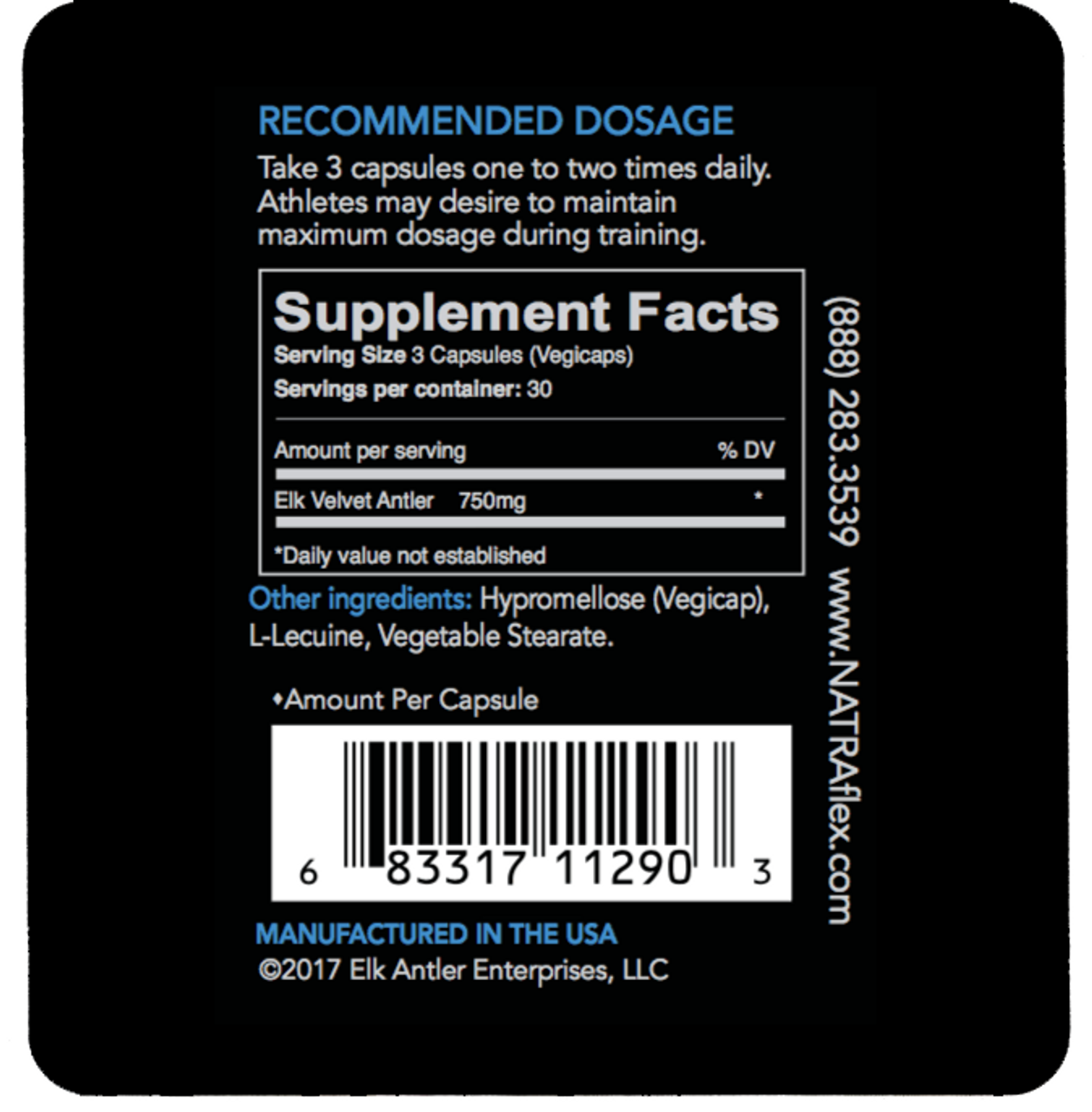 NATRAFLEX Velvet Antler 250mg 90 Caps - GOODSZON Discount Store