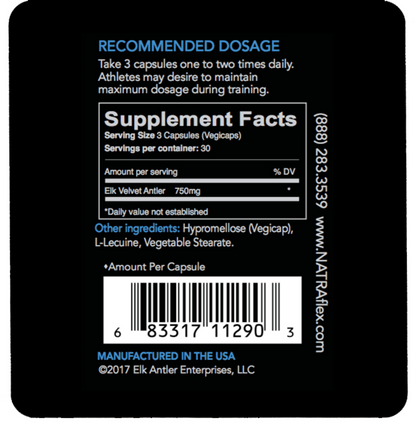 NATRAFLEX Velvet Antler 250mg 90 Caps - GOODSZON Discount Store