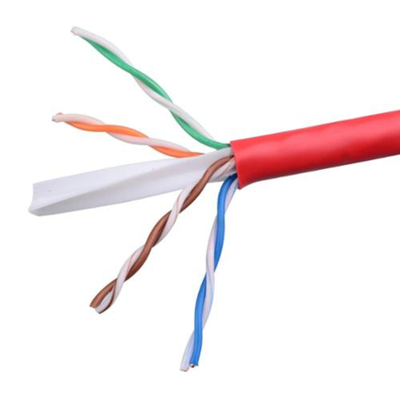 10Gbps UL Listed in-Wall (cm) Rated Bare Copper Cat 6 Cable 1000 ft (Cat6 Bulk Cable 1000 ft, Cat6 Ethernet Cable, Internet Cable, Network Cable) in RED - GOODSZON Discount Store
