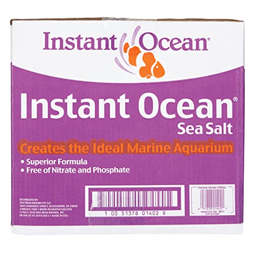 Instant Ocean Sea Salt for Marine Aquariums, Nitrate & Phosphate-Free, 200-Gallon - GOODSZON Discount Store