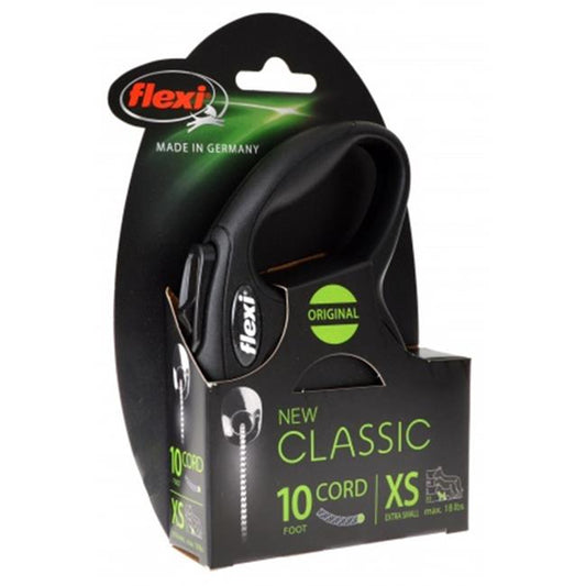 Flexi FL10477 16 ft. Classic Retractable Cord Leash 10739, Black - Medium - GOODSZON Discount Store
