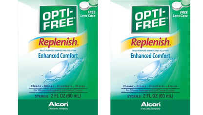 Alcon Opti-Free Replenish Multi-Purpose Disinfecting Solution 2 Oz Pack of 2 - GOODSZON Discount Store