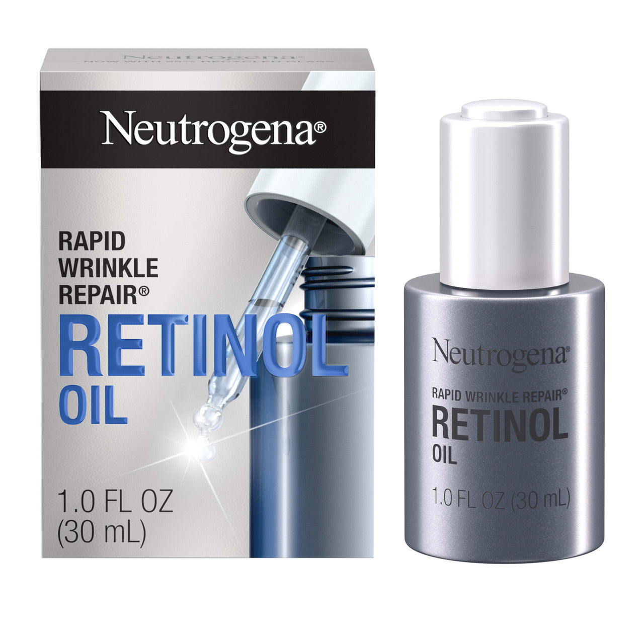 Neutrogena Rapid Wrinkle Repair Retinol Oil Facial Serum, 1.0 fl. oz - GOODSZON Discount Store